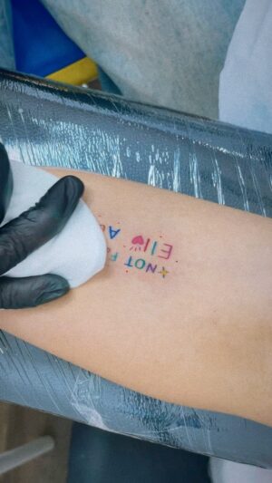 Jessica Pasaphan Instagram - Colorful crayon tattoo 💜💙💚💛🧡❤️ #jjptattoo #tattoo #tattooideas #ช่างสักผู้หญิง