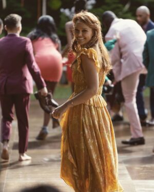 Jessica Sutton Instagram - 🌼 ~  f r o l  i  c  k  i  n  g ~ 🌼⠀
⠀ •
•
•
 @motherlandtv tonight @ 9pm/ET on @freeform
•
dress of dreams @ullajohnson 🌼  wardrobe @trixie100000000 🌼 
makeup @darah_wyant 🌼  hair @samanthawyatt 🌼 
colour @jadapinka 🌼
 #motherlandfortsalem