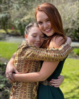 Jessica Sutton Instagram - under the cherry trees. ⠀⠀⠀⠀⠀⠀⠀⠀⠀ ⠀⠀⠀⠀⠀⠀⠀⠀⠀ ⠀⠀⠀⠀⠀⠀⠀⠀⠀ ⠀⠀⠀⠀⠀⠀⠀⠀⠀ behind the scenes love from our second to last episode and nearing the closing of a beautiful and epic chapter on @motherlandtv p.s couldn’t go to the wedding and not kiss my wife @lynerenee #Talder