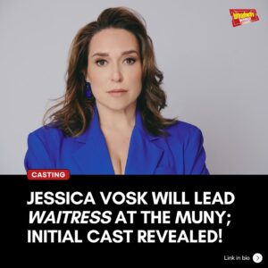 Jessica Vosk Instagram - @themuny just revealed the full cast of this Summer’s production of @waitressmusical, which will be led by @jessicavosk. Waitress will run July 30-August 5 on the James S. McDonnell Stage in Forest Park. Meet the full cast & find out more at the link in our bio!