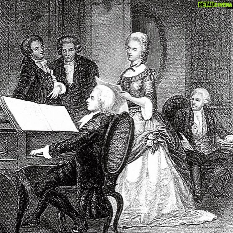 Jessica Alexander Instagram - excited to be a little part of this one - 3rd slide is a line engraving of Caterina Cavalieri rehearsing with Mozart in the 1820s💘