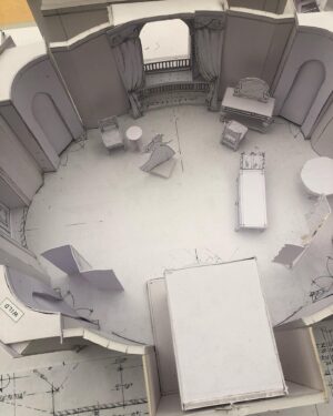Jessica Alexander Instagram - some more bts & memories 🪸<3 p.s. I just loved this tiny paper set model of vanessa’s bedroom sm !!