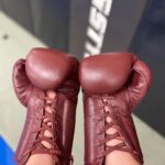 Jessica Eye Instagram - I love my new lace up boxing gloves by @tenshogear !! . . #eyebelieve #boxing #laceup #jessicaevileye #ufc276 #lasvegas #cleveland #makali