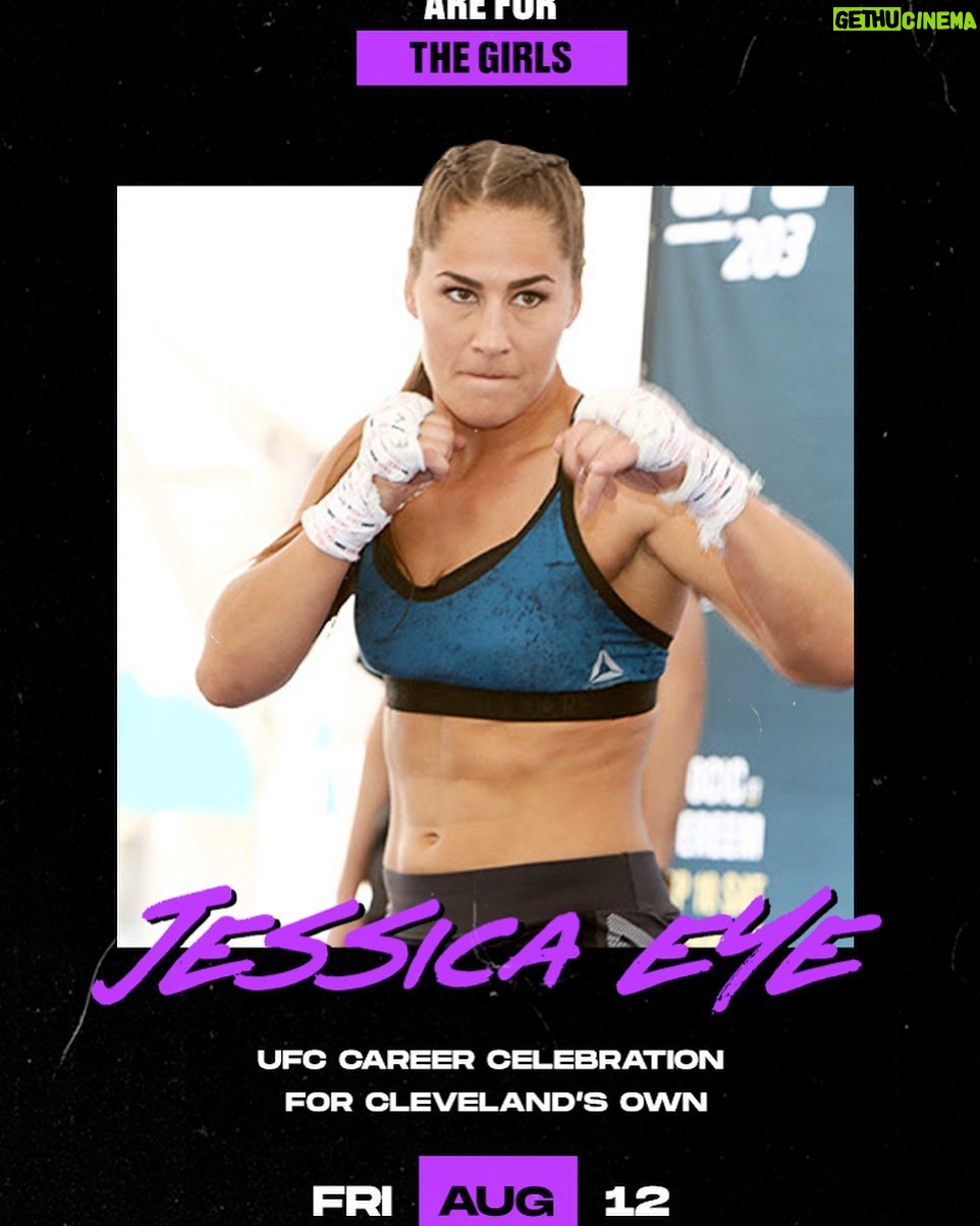 Jessica Eye Instagram - πMy Retirement party π₯ . Im very excited to celebrate my retirement in my home town with my favorite place to party @barleyhousecle π plus it will be DJ by my long time friend @ev on ladies night!!! The Party starts at 10pm and I encourage everyone to come out in their flyest fit!!! Cant wait to see you there!!! . . #jessicaeye #jessicaevileye #ufc #mma #newchapter #cleveland #ohio #ladiesnight
