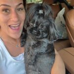 Jessica Eye Instagram - Super excited about my Birthday/ Retirement vacation tomorrow but I’m not excited about leaving this one again @thazmyshih . Athena and Diego dont worry mommas coming back after Mexico to spend all the time with you 🧡🖤 . . #athena #myshihtzu #jessicaevileye #ilovemydog #cabo #mexico #blackdogsofinstagram #lovemydogs