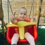 Jessica Fox Instagram – A jolly good weekend.

1. Backward caps in the garden. 
2. Fridge Raid. 
3. River giving it attitude in the swing. 
4. Playground fun while I ignore the bird poo.
5. Hot, need a cuddle, will not take shoes off.
6. Concentration on the stairs. 
7. Orzo is life. 
8. Chaos.