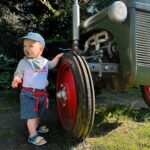 Jessica Fox Instagram - River’s Fashion Diaries. Tshirt - @leejeanseurope Shorts and Matching hat - Vintage find @melittlelove Shoes - @clarksshoes Bib - @hm_kids