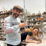 Jessica Harmon Instagram - Family xmas pottery destruction. @mudlab.ca let us take over their studio, eat all the cheese, drink all the champagne and pretend we knew the first thing about making.. art? We’re basically masters now. Can’t recommend this place or these people enough, really great gift idea, just saying. It was my idea so obviously it’s amazing but honestly it is amazing. We love you @andresxjoseph and @jennkhoe you magical unicorns