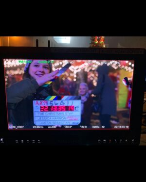Jessica Harmon Instagram - “A Christmas Star” is out tonight! Which is odd since we made it last week.. this one happened so fast I didn’t get as many bts photos as I’d have liked but here’s a handful of people who helped drag me through the finish line. There’s many more but apparently I didn’t deem them worthy of photo recognition.. that or they were off doing their jobs like the great crew they are. I love them all and thank them dearly for their constant hard work. Enjoy our movie tonight on @gactv starring the cutest @saracanning and @daniellissing who I would crawl through muddied snow for a million more times.