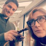Jessica Harmon Instagram - Daniel decided he wants to braid another actors hair in 20A. I agreed but it meant practicing on me… what are our thoughts? To braid or not to braid?
