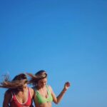 Jessica Hart Instagram - When you really do capture just the most perfect moment. @perfectmomentsports @ashleyhart 📸@jameskirkham #besties