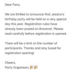 Jessica Hester Hsuan Instagram – Here comes our 2024 Birthday Party! 🎊🎊🎊 Time to get ready!
