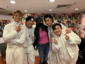 Jessica Hester Hsuan Instagram - Like all four of you more and more each day🫶! Thank you for a wonderful evening. @fatboyip @k_p0k1 @deegor_hkwa @deniskwok193 #ERROR