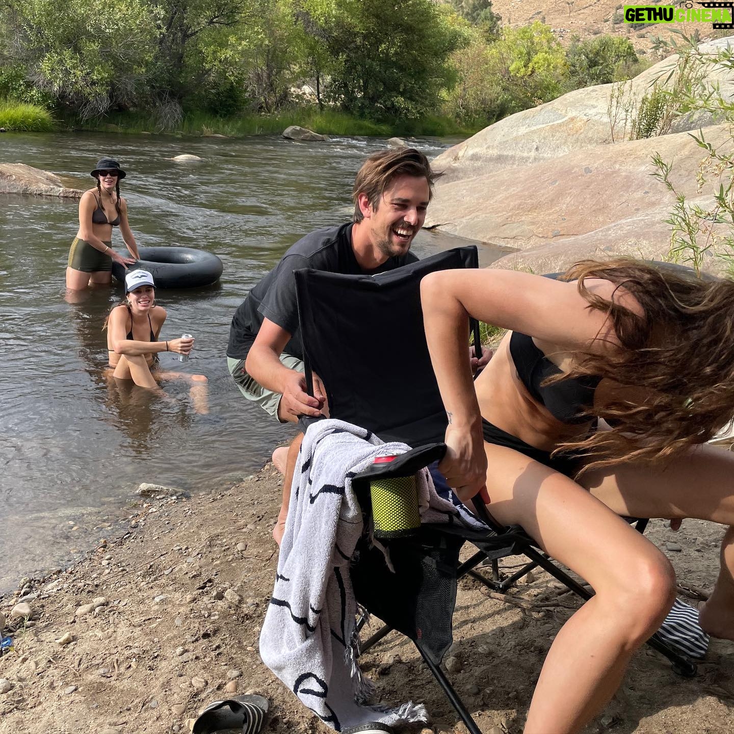 Jessica McNamee Instagram - We went camping. Apart from the dust and the fire ants and the heatwave and the part where we ran out of water… it was overall excellent due to this beautiful river and this rad group of weirdos and the 🍄