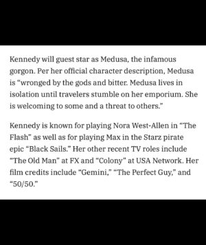 Jessica Parker Kennedy Instagram - 🤩🐍🐍🐍🤩

#PercyJackson
#Medusa