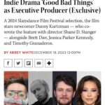 Jessica Parker Kennedy Instagram - Extremely proud of our very special film premiering at #SlamDanceFilmFestival next month! @dannykurtzman and @shanestanger thank you for including me in this story. #GoodBadThings