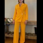 Jessica Parker Kennedy Instagram - Had the absolute loveliest time at The Green Pre Oscars Gala. Thank you to @GlobalGreen @DriveH2 and @Toyota for creating this fabulous night celebrating SUSTAINABILITY! Thank you also to Sonia Carrasco for this sustainable 🌅 suit and Vrai for your sustainable lab grown 💎! Oh and thank you to @MontysGoodBurger for the munch needed after party vegan yums 🌱🤤. Styling by @LisaCStyles Suit by @SoniaCarrascoOfficial Diamonds by @VraiOfficial Makeup by @Grace_Phillips Hair by @JosephChase