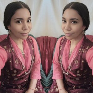 Jessica Pimentel Instagram - Sitting in the hotel room in Helsinki Finland reflecting on how 2 months and 2 days ago I went from a red carpet premiere in Manhattan straight to Tibetan Buddhist Temple in the mountains of Vermont where I was able to complete a promise that I made to my teacher 21 years ago. It was my first time returning to this place since 2008. I sat in group meditation roughly 9-10 hours a day for 12 days starting our sessions at 8am and finishing around 10pm learning from one of the greatest living masters in all the world. Surrounded by advanced practitioners and monks and nuns helping us every step of the way. This is just a drop of what I could tell you about this and many other retreats I have done. I realize that most of you know me as a crazy NYHC metal head, or some fancy actress, or musician, dancer, a radio DJ, Latina, Brooklyn girl, New Yorker, or that amazing drummer's wife and all of these are true but I remind you to not let conventional appearances fool you. We are all multifaceted and the most important facet in my life is my Buddhist practice. Usually I keep most of it to myself but I want you to know that whatever I do, The art I put out, No matter how unconventional or aggressive, the images I post, even the clothing/Jewelry I wear, it is all with an underlying base rooted in my Buddhist beliefs. I want to bring joy and understanding on how to ease suffering. I want to be the light in the darkness. I made a promise and the first part of it is complete. The second promise was that I would start speaking more openly about my beliefs. And how being a Buddhist has changed my mind, heart and life for the better. I'm very excited to share this with you. I believe that many of us have a preconceived idea of what Buddhists are supposed to look like or how they're supposed to act and I'm here to show you that there are many faces and many ways to practice and many ways to be free. Some of us do it quietly at home and some of us scream into microphones 🙏

Thanks to my amazing sister for this special traditional Tibetan dress (Chuba)which I ended up wearing much more than I had planned to during our retreat together. 
.
#tibetanbuddhism #gelug #lerung #100000