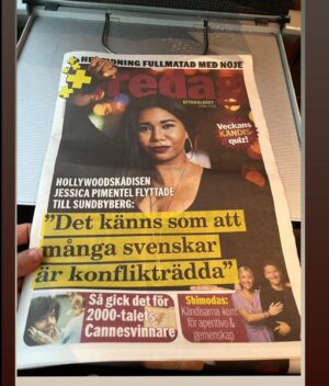 Jessica Pimentel Instagram - Svensk vänner!  fick du din kopia av Aftonbladet idag?  Save me one.. or 10! Tack. 
Aftonbladet Nöje