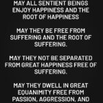 Jessica Pimentel Instagram – A Buddhist prayer for universal peace.