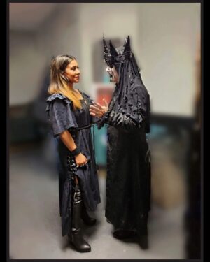 Jessica Pimentel Instagram - Happy happy birthday to the great @kingdiamond !!!! His work truly had a hand in shaping who I am today.  Also, he's probably one of the nicest people I've ever met in my life and gave me some heart to heart advice in dealing with a very difficult problem in my personal life. He didn't have to but he took his time to make sure I was okay..
 Long live The King! May we all rejoice! 
👑💎👑💎👑💎👑💎
🖤💀🖤💀🖤💀🖤💀 
#kingdiamond
@mercyfulfatecoven