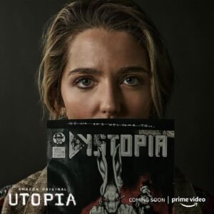 Jessica Rothe Instagram - As a HUGE fan of the original show I feel so lucky to be part of this truly incredible cast and for the chance to work with the insanely talented @thegillianflynn  She has created a world that will delight and terrify you. That will make you laugh out loud and weep. That will chill you to your very core. It’s a wild wild ride. Get ready. Because this fall, UTOPIA is coming... @utopiaonprime @amazonprimevideo #utopiatv