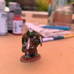 Jessica Rothe Instagram - Last night a fully painted GROCK (a warrior tortle who worships Dwayne “The Rock” Johnson- obvi 🐢🗡😂) made his debut in our D&D game. I’m obsessed. Thanks to @eclem for the model, for convincing me to paint him, and to @zach.rothenberg and @laure_mew for my new dice swaggggg ❤️🤓 #dnd #therock #paintingfigurines