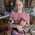 Jessica Rothe Instagram - HAPPY ADOPTIVERSARY LITTLE ONE ❤️ You are so wonderful it makes my brain hurt. @wagsandwalks #dogmomforlife