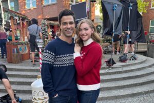 Jessica Sipos Instagram - Hope everyone enjoyed watching Mistletoe Connection! We had way too much fun filming it ❄️