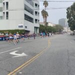 Jessica Stroup Instagram - Wow. What an emotional day. I knew I’d probably cry out of sheer exhaustion but I was flooded with so much joy, so much pride, so much gratitude and SO MUCH RELIEF that I’m still blurry eyed today. After training 18 weeks with a goal of finishing the @lamarathon in under 4 hours, seeing that clock say 3:41:44 was nearly unbelievable. Huge thanks to my friends and family who came out to support me, whether in person or in their energy. I love you. You believed in me when I doubted it all and for that I am forever grateful. — PHOTOS (1) On the phone with my dad sharing the good news. (2) Pumped to be rounding the corner on Mile 15. (3) Ridiculously nervous but feeling strong early before the start. (4) Being consoled after finishing. Ouch. (5) Bursting into tears right after crossing finish line. (6) 🥳 Also, shout out to @becsgentry for being an incredible inspiration to me. 😭😝💪🏻 #strongwomen
