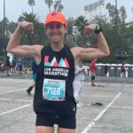 Jessica Stroup Instagram - Wow. What an emotional day. I knew I’d probably cry out of sheer exhaustion but I was flooded with so much joy, so much pride, so much gratitude and SO MUCH RELIEF that I’m still blurry eyed today. After training 18 weeks with a goal of finishing the @lamarathon in under 4 hours, seeing that clock say 3:41:44 was nearly unbelievable. Huge thanks to my friends and family who came out to support me, whether in person or in their energy. I love you. You believed in me when I doubted it all and for that I am forever grateful. — PHOTOS (1) On the phone with my dad sharing the good news. (2) Pumped to be rounding the corner on Mile 15. (3) Ridiculously nervous but feeling strong early before the start. (4) Being consoled after finishing. Ouch. (5) Bursting into tears right after crossing finish line. (6) 🥳 Also, shout out to @becsgentry for being an incredible inspiration to me. 😭😝💪🏻 #strongwomen