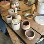Jessica Stroup Instagram - Friends! Did you know I pot? ...Here are some shots from the @kowalskipottery soda firing workshop I took this weekend. Thankful for the inspiration and creativity of everyone involved. #sodafiring #gooddirtla #willowstongue #sethrogenweshouldbefriends