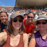 Jessica Stroup Instagram - Big bro threw out the first pitch at the Clemson baseball game yesterday and I got to relive my childhood spent running around baseball fields trying to catch fly balls in 94 degree heat.