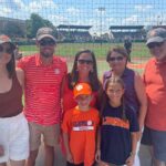 Jessica Stroup Instagram - Big bro threw out the first pitch at the Clemson baseball game yesterday and I got to relive my childhood spent running around baseball fields trying to catch fly balls in 94 degree heat.
