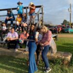 Jessica Sula Instagram - Double Denim Derby... I’m being sewn Into these pants.