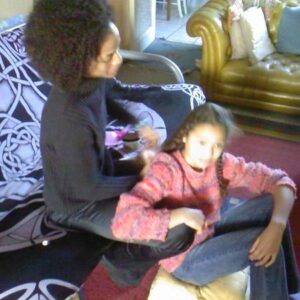 Jessica Sula Instagram - Mama combing hair series