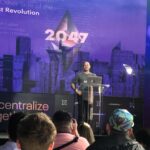 Jessica Versteeg Instagram - Loved listening to Joseph Lubin as he brought us to year 2047. Fascinating keynote 👏🏽 #nycblockchainweek was filled with so many amazing people with brilliant ideas! I really can’t wait to see this evolve over the next 5-10 years! I also look forward to my after conference dinner dates with the man that has encouraged each to keep fighting the good fight and to keep growing in many ways!