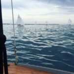 Jessica Watson Instagram - Another fast day on the water.. 🐌 Thankfully the wind did make an appearance and a third place was achieved* ⛵️ *only thanks to the rest of the fleet sailing the wrong way 🤫😏