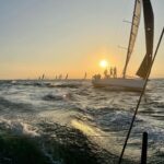 Jessica Watson Instagram - Summer twilight sailing 👌🩴🎉⛵️ #melbourne ❤️ @sandringhamyachtclub @cape31class