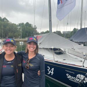 Jessica Watson Instagram - It’s getting serious now! 2 sleeps till the @officialrolexsydneyhobart start (the whole🎅 thing between now and then feels a bit irrelevant, but Merry Christmas nonetheless!). 

To follow along: 
- Race tracker link in bio 
- The Seven Network will broadcast the start, 1300 AEDT Boxing Day 
- For those outside Australia, keep an eye on @officialrolexsydneyhobart socials for streams and replays 

Biggest thanks for every donation to the @strokefdn (link in bio). A stroke impacts someone every 19 minutes in Australia and most people don’t realise that 30% of these are younger people. 

So glad to be doing this with such a great bunch. Longer crew bios over on @azzurroyachtracing, here’s my summary: 

Jack, @jackkliner our calm voice of reason, skipper and owner, aka fellow S&S 34 ‘tragic’ (in the words of @barkarate our chat on the latest ep. live now - link in their bio) 

Sam, navigator, long suffering mate, so glad to be doing this with you @sam_d.9523 

Annie, @annieeastgate tactician and absolute all round legend

Xav, @xavier.doerr where to start.. boat captain, utterly endless supply of stories, heart of gold 

Steve, @steverquiros trusty bowman, already notorious for his salopette wearing ways 

📷: 
1. @zhikglobal 
2. Thanks for the photo @2birds2hobart and good luck for the race! 
3. Final addition to our crew gear 🧢 Absolutely thrilled to have @mtatravel onboard - you wouldn’t go anywhere without them! 

@netflixanz 
@mtatravel 
@alanamariajewellery 
@zhikglobal 
@goldcoastcitymarina 
@dimensionpolyant 
@hobartwhisky 
@clubmarine_insurance 
@wrap_it_marine 
@southernseasmarine 

#rolexsydneyhobart #rolexsydneyhobartyachtrace #RS2H #RS2H2023 #truespirit #netflix #strokefoundationaustralia #preventstroke #fightstroke #sparkmanandstephens #zhik #zhikteam