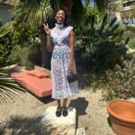 Jessica Williams Instagram - Yesterday I wore a verrrry fun look for an @appletv panel for Shrinking Season TWO! That’s all! That’s the post. Kind of like a see through Yayoi Kusama?? Dress// @batshevadress Shoes// @reformation Glasses// @fashionbrandcompany Stylist// @sarahslutsky Makeup// @cherishbrookehill Hair // @marciahamiltonhair