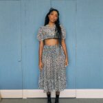 Jessica Williams Instagram - Entergalactic Press Day Stars Top and Skirt// @batshevadress THANK YOU!! True Size 11 shoes// @reformation Jewels// @crystalhazejewelry Socks// @wolford Styling// @sarahslutsky Makeup// @rebeccarestrepo Hair Styling// @takishahair Hair Install// @hairbyashnicole