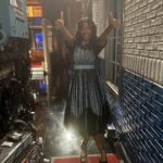 Jessica Williams Instagram - Just grinning from ear to ear because I was so stoked to be on @colbertlateshow last night for SHRINKING on @appletvplus! Thank you @bora_aksu for this STUNNING dress and thank you to the wonderful women who helped make all of this happen. ❤️ Dress// @bora_aksu True size 11 platforms// @reformation Jewelry// @mariatash Stylist// @sarahslutsky Makeup// @rebeccarestrepo Hair// @ursulastephen Stylist assist// @carlee___ Publicists// @teamid