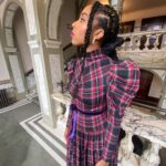 Jessica Williams Instagram - 🥰 Face & Hair Details🥰 Makeup: @official_maria_asadi Hair: @jamescatalanohair Styling: @sarahslutsky Dress: @autumn_adeigbo