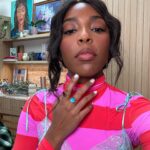 Jessica Williams Instagram - Playful & Fun & Stuff to promote SHRINKING out now on @appletvplus !!!!! Dress & Shirt// @cynthiarowley Jewels & MOODRING (!!)// @mondomondo Size 11 Shoes// @loefflerrandall Stylist// @sarahslutsky Makeup// @cherishbrookehill Hair// @alexander_armand