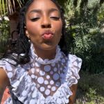 Jessica Williams Instagram - Yesterday I wore a verrrry fun look for an @appletv panel for Shrinking Season TWO! That’s all! That’s the post. Kind of like a see through Yayoi Kusama?? Dress// @batshevadress Shoes// @reformation Glasses// @fashionbrandcompany Stylist// @sarahslutsky Makeup// @cherishbrookehill Hair // @marciahamiltonhair