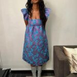 Jessica Williams Instagram - Had so much fun looking like a tall mermaid at the @jenniferhudsonshow today! Thank you for having me JHud & Crew!! 🧜🏽‍♀️ I felt sooo welcome! Makeup// @danadelaney Hair// @alexander_armand Styling// @sarahslutsky Dress// @baumundpferdgarten True Size 11 boots// @brothervellies