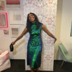 Jessica Williams Instagram – Had a blast looking like a pretty beetle on the @kellyclarksonshow for Shrinking! It airs today! Thank you for having me, Kellz! (I don’t call her that.)
Makeup// @cherishbrookehill
Hair// @milesjeffrieshair
Stylist// @sarahslutsky
Dress// @stinegoyastudio
Boots// @charleskeithofficial
Purse// @katespadeny