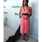 Jessica Williams Instagram - Finally recovered from my hangover so here are some photos from the other night at the SHRINKING premiere! love this cast so much! They aight!!! Catch us all on @appletvplus THANK YOU GLAM FAM! Dress// @markarian_nyc Jewels// @mondomondo Shoes// Aquazurra Styling// @sarahslutsky Makeup// @cherishbrookehill Hair// @alexander_armand Brows// @rashellbeauty
