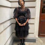 Jessica Williams Instagram - Throwing it back a few weeks ago now that I’m a bit more rested! 🕷🕸🕷 Thank you sooo much @simonerocha_ Shoes: @drmartensofficial Styling: @sarahslutsky Makeup: @official_maria_asadi Hair: @jamescatalanohair
